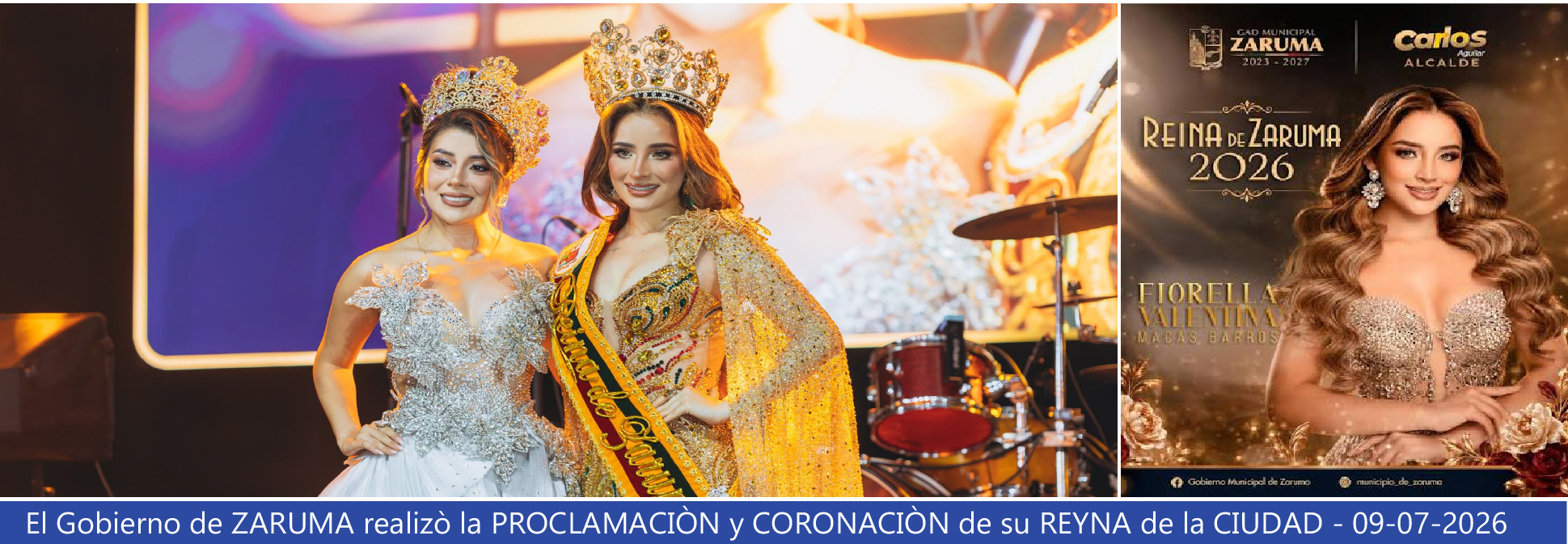 Fiorella Valentina Macas Reyna de Zaruma 2026 DUKERS Group.