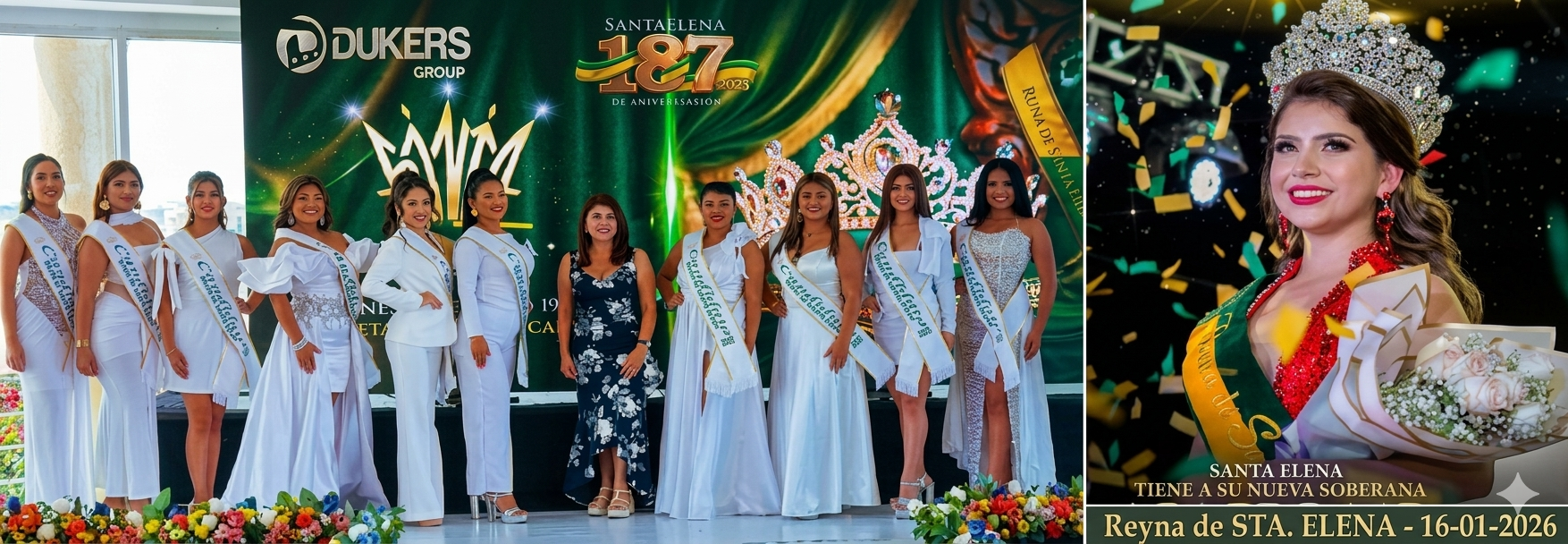 Reyna de Santa Elena 2026 DUKERS Group.