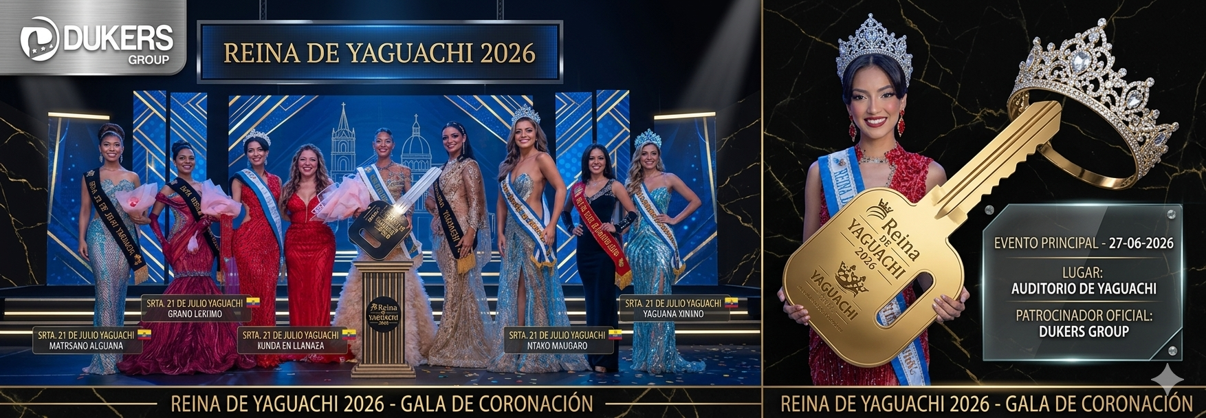 Reyna de Yaguachi 2026 Dukers Group.